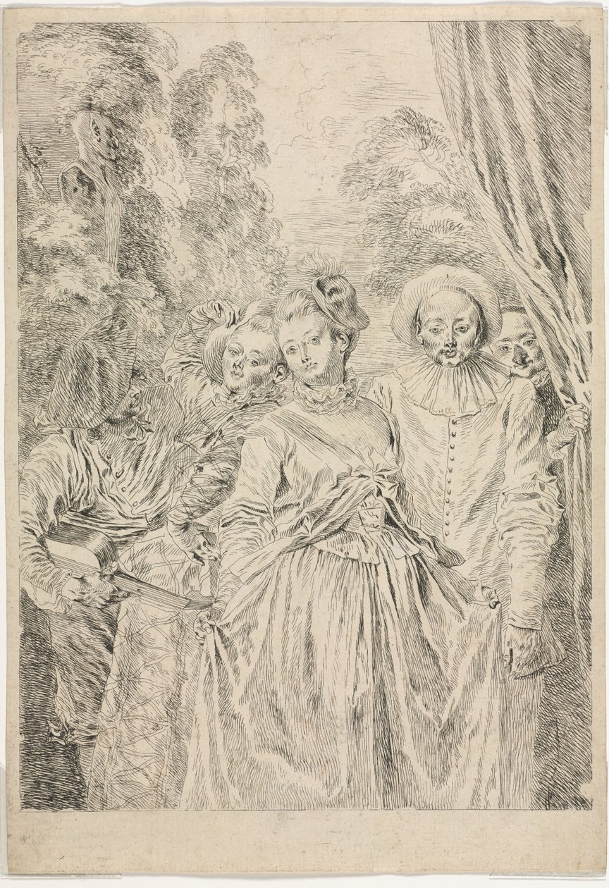 Les vêtements sont italiens - Jean-Antoine Watteau