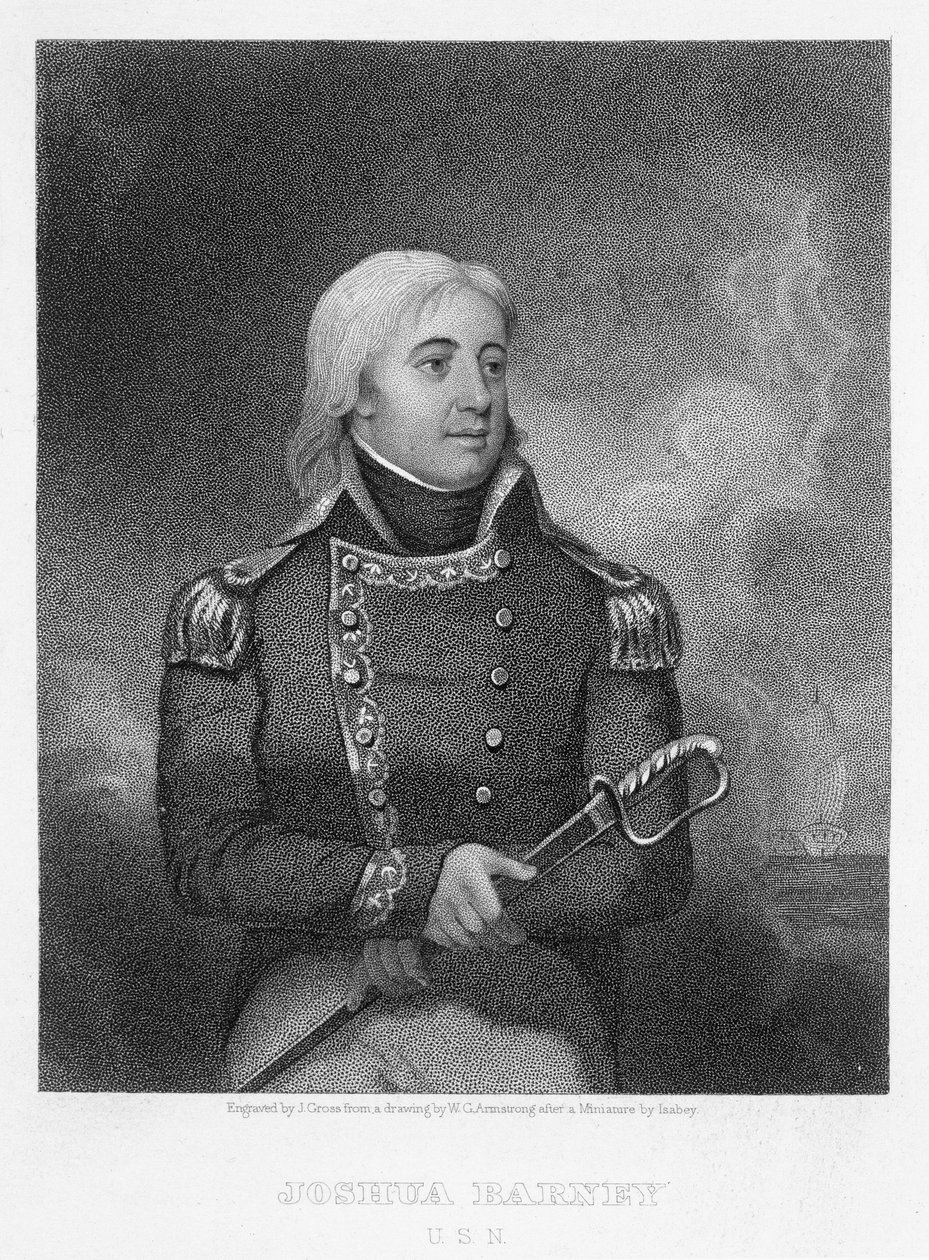 Joshua Barney (1759-1818), gravé par J. Gross d
