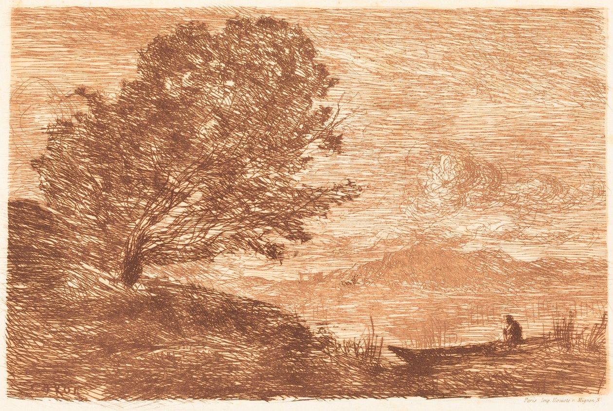 Un lac au Tyrol (Un lac du Tyrol) - Jean-Baptiste-Camille Corot
