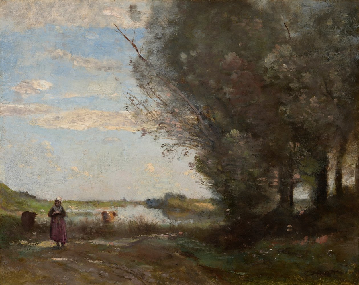 Vue sur la rivière - Jean-Baptiste-Camille Corot