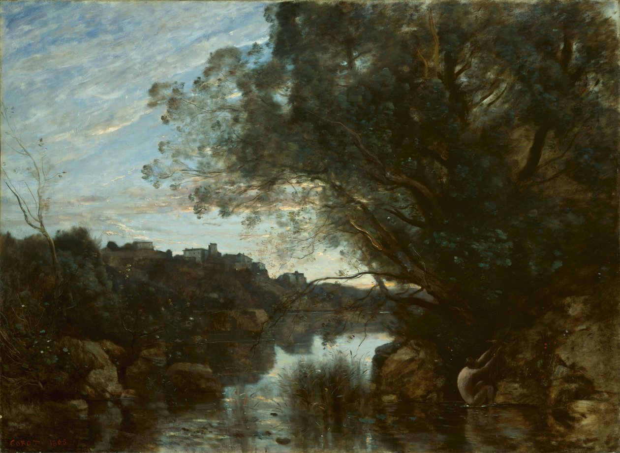 Souvenir des environs du lac de Nemi - Jean-Baptiste-Camille Corot