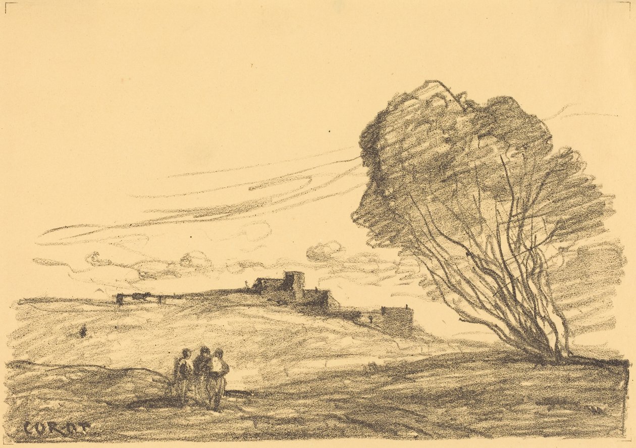 Le fort isolé - Jean-Baptiste-Camille Corot