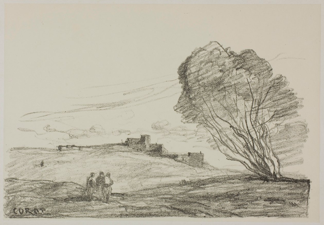 Le Fort isolé - Jean-Baptiste-Camille Corot