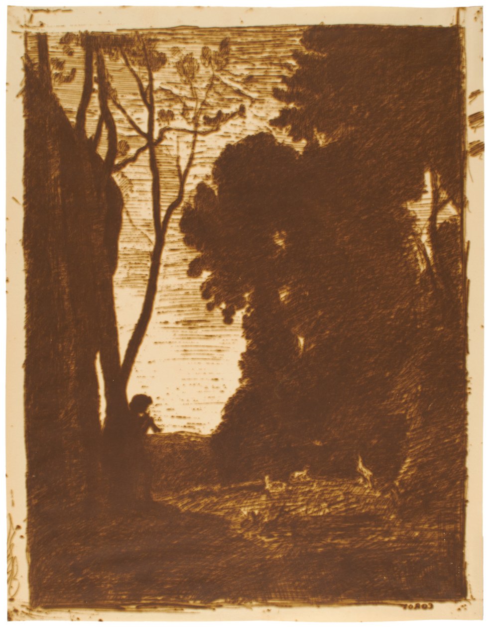 Der kleine Hirte, 2. Platte - Jean-Baptiste-Camille Corot