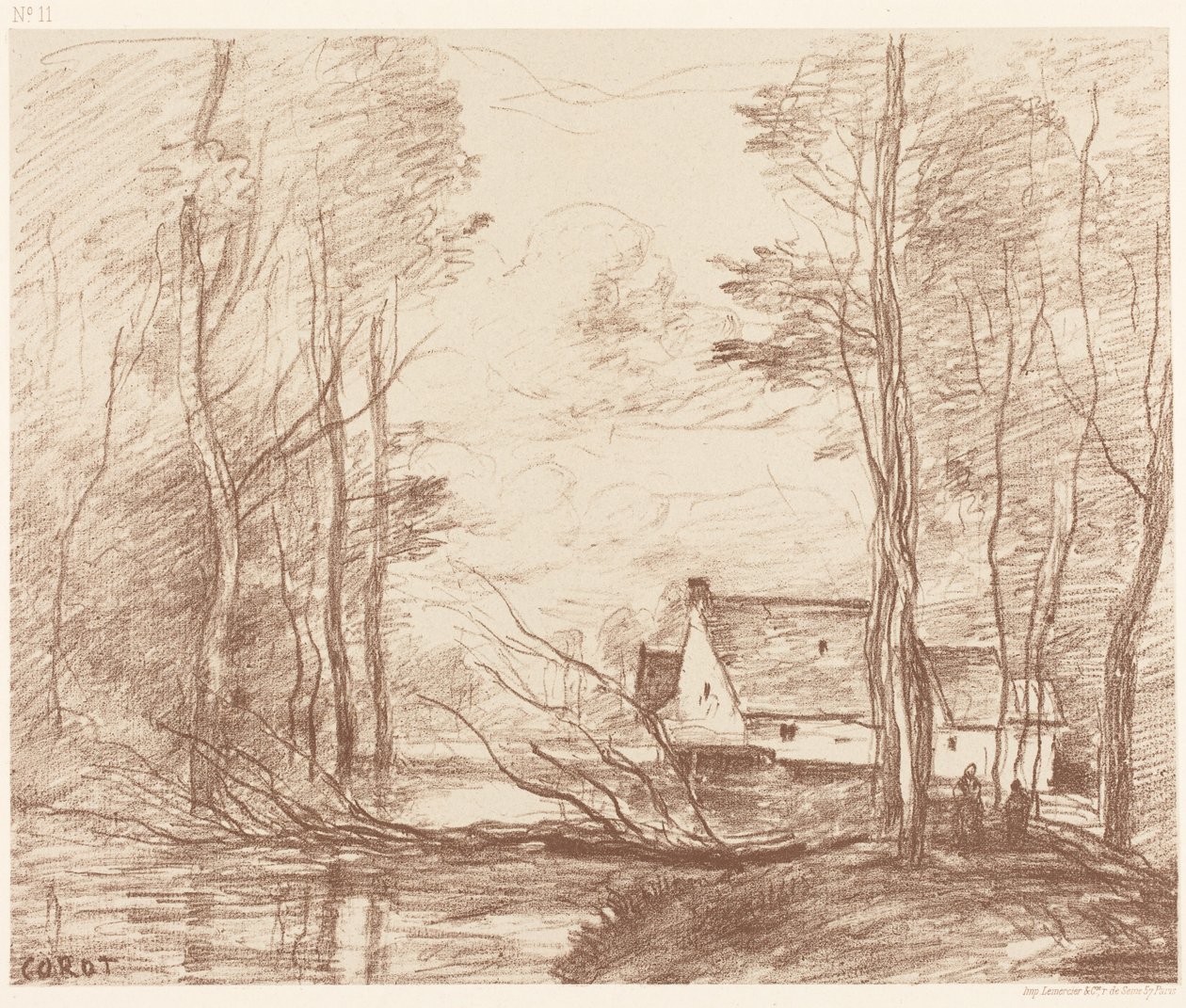 Le moulin de Cuincy, près de Douai (Le Moulin de Cuincy, près de Douai) - Jean-Baptiste-Camille Corot
