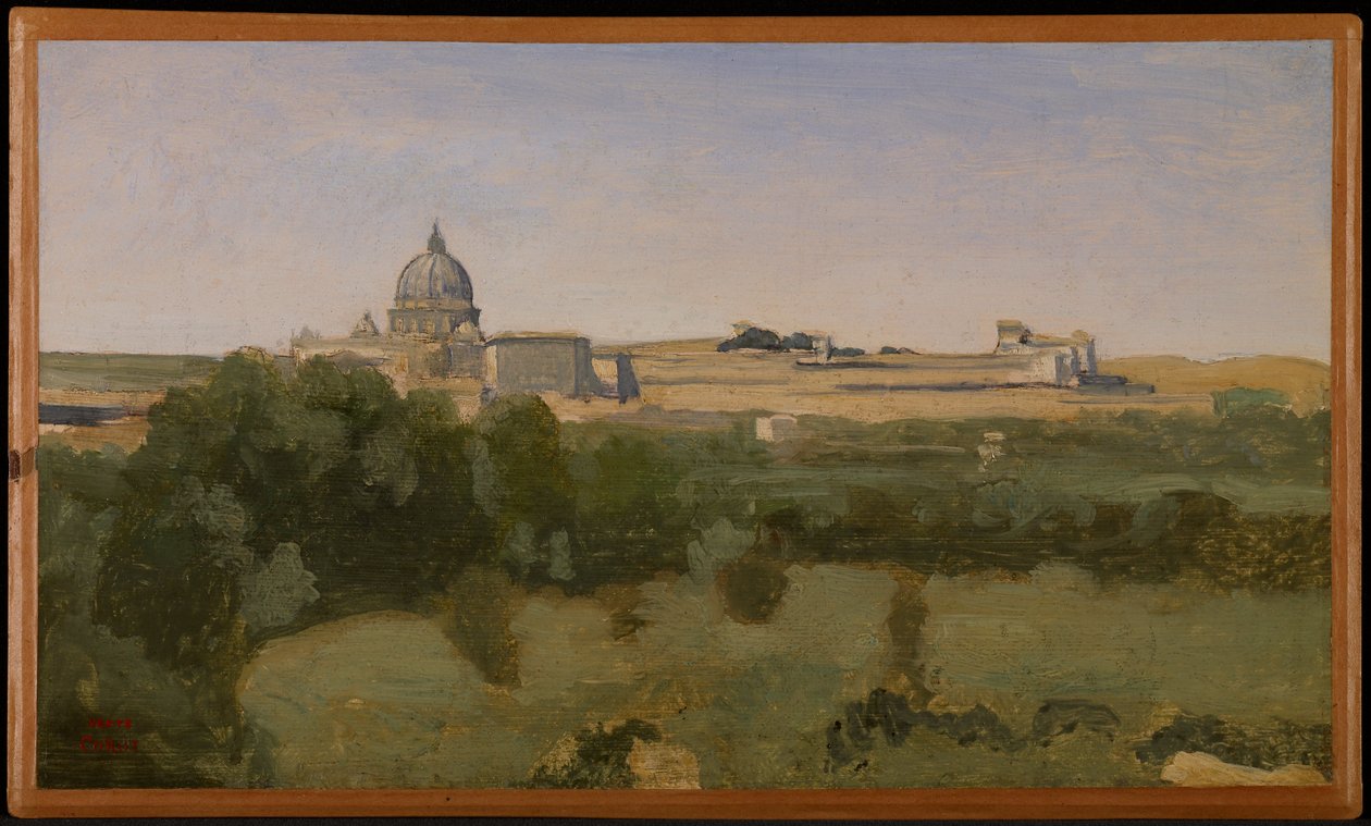 Vue sur Rome depuis le Monte Pincio - Jean-Baptiste-Camille Corot
