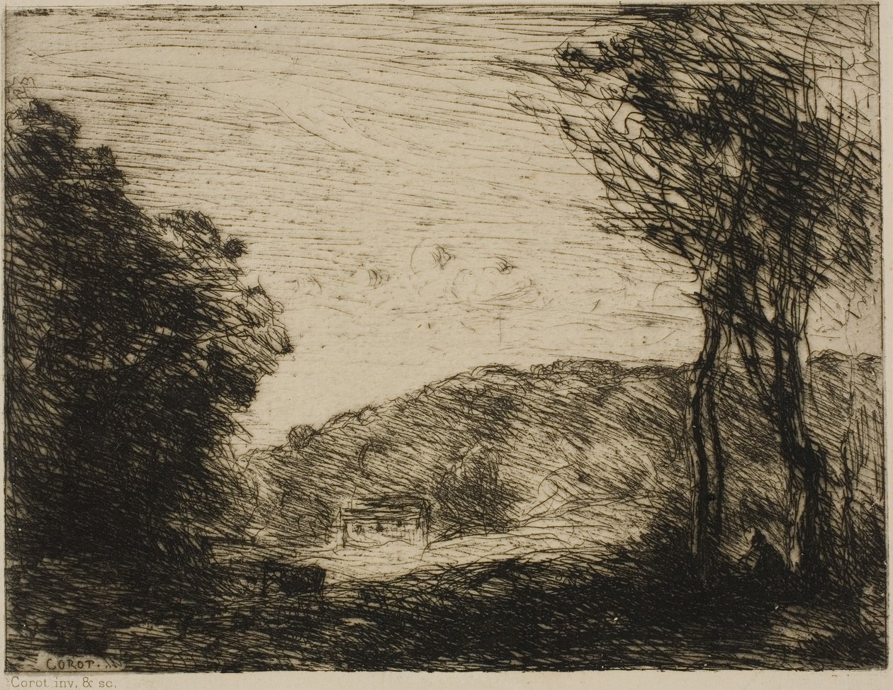 Paysage boisé - Jean-Baptiste-Camille Corot
