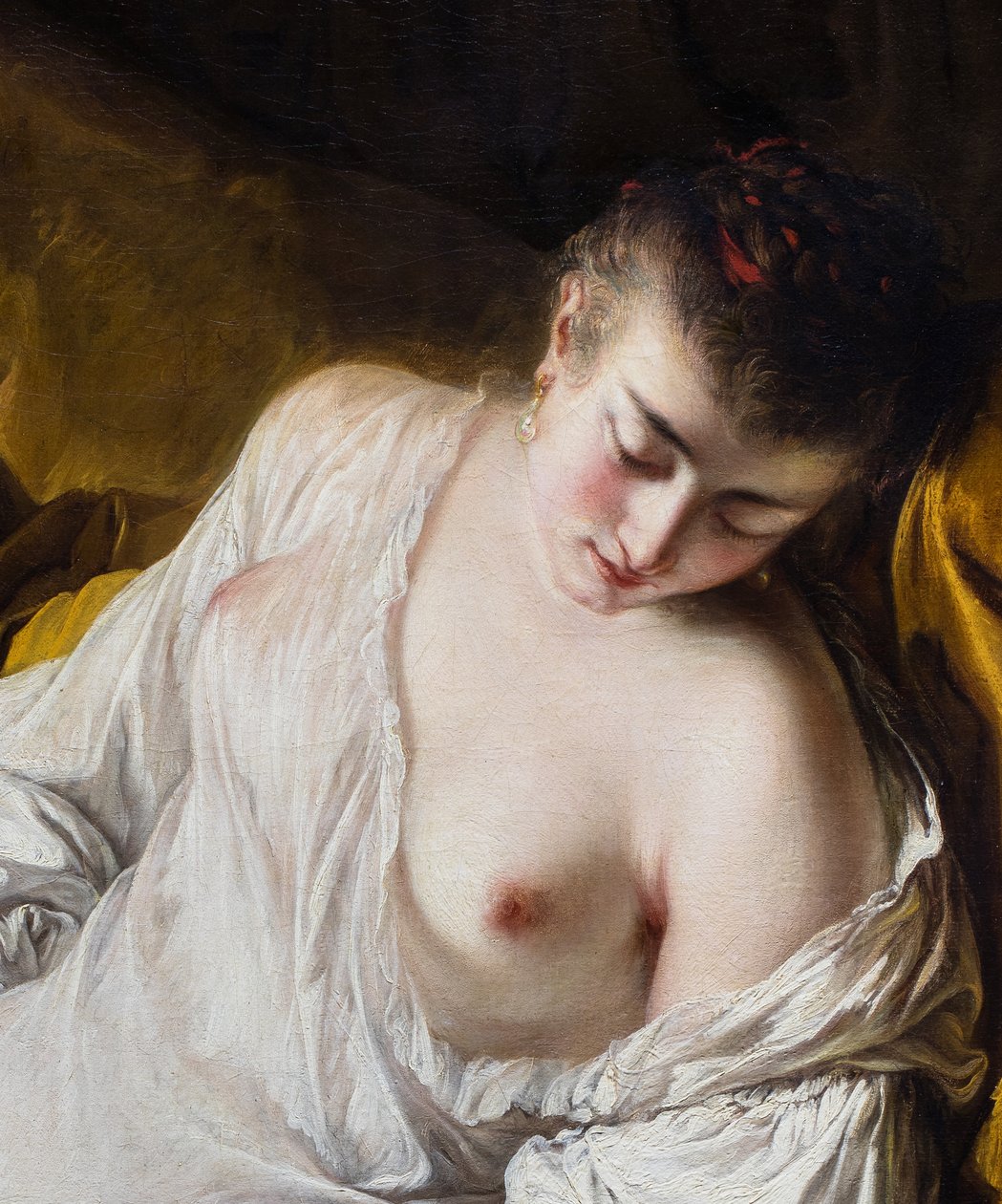 Une femme qui dort ou la Fidelite surveillante (detail), v - Jean Baptiste Deshays