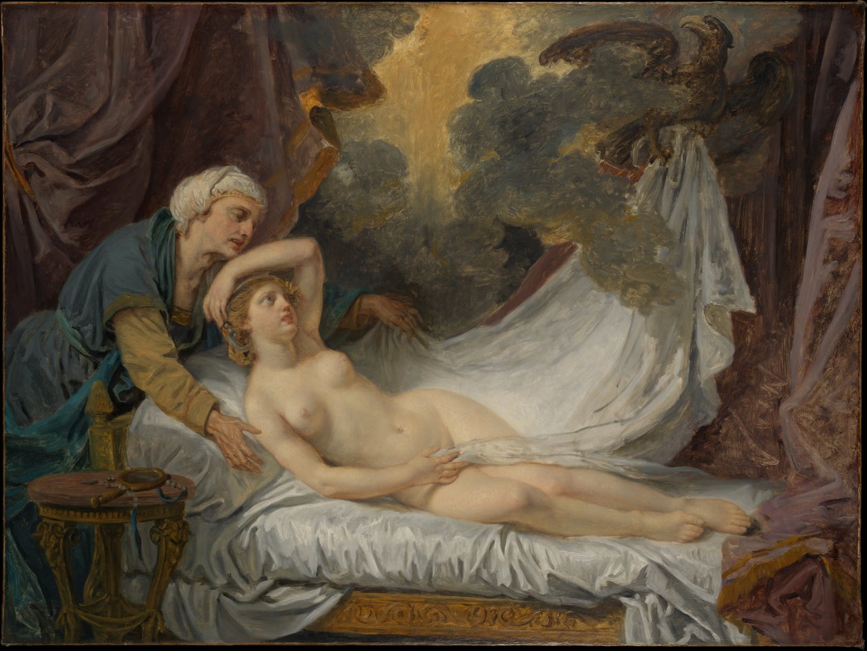 Égine, visitée par Jupiter - Jean-Baptiste Greuze