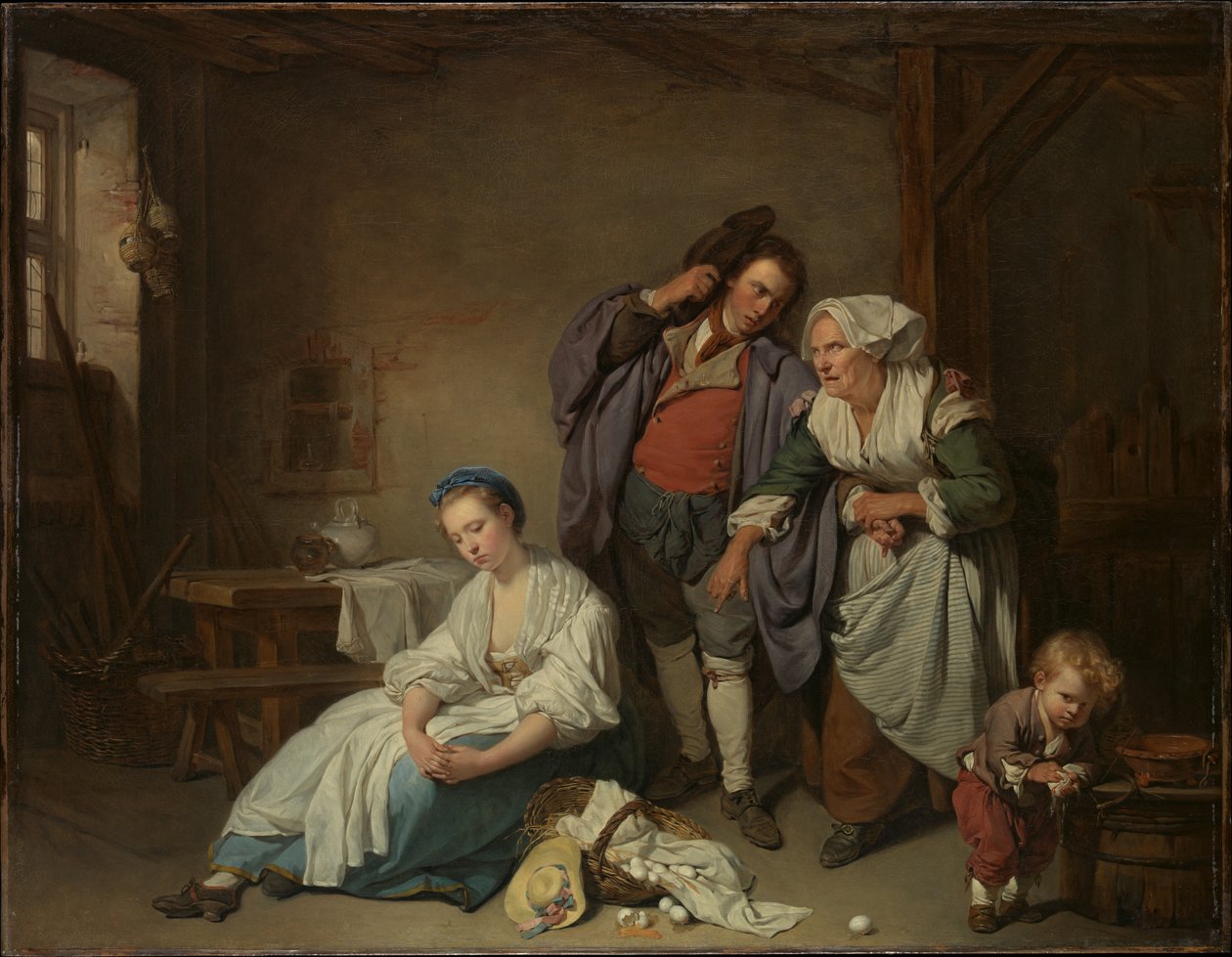 Œufs cassés - Jean-Baptiste Greuze