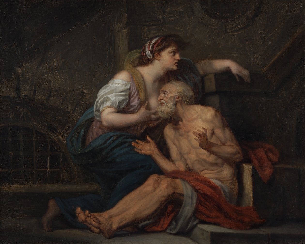 Cimon et Pero : "Roman Charity" (Charité romaine) - Jean-Baptiste Greuze