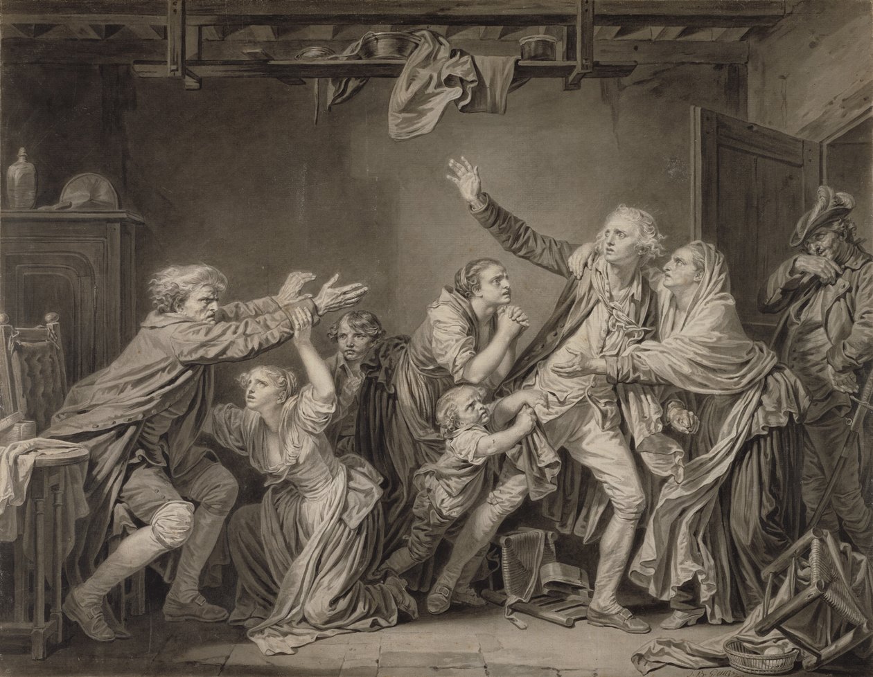 La malédiction du père : Le fils ingrat - Jean-Baptiste Greuze