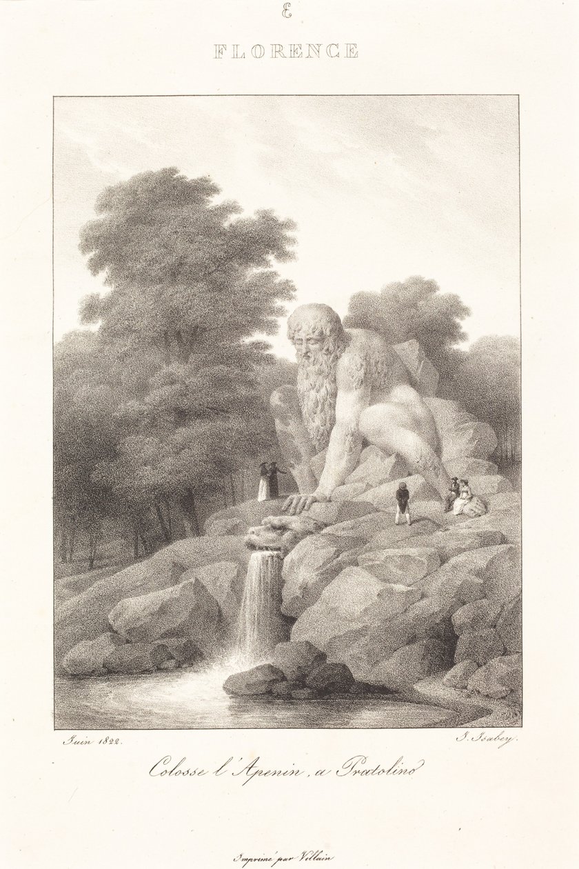 Colosse des Apennins, Pratolino - Jean-Baptiste Isabey