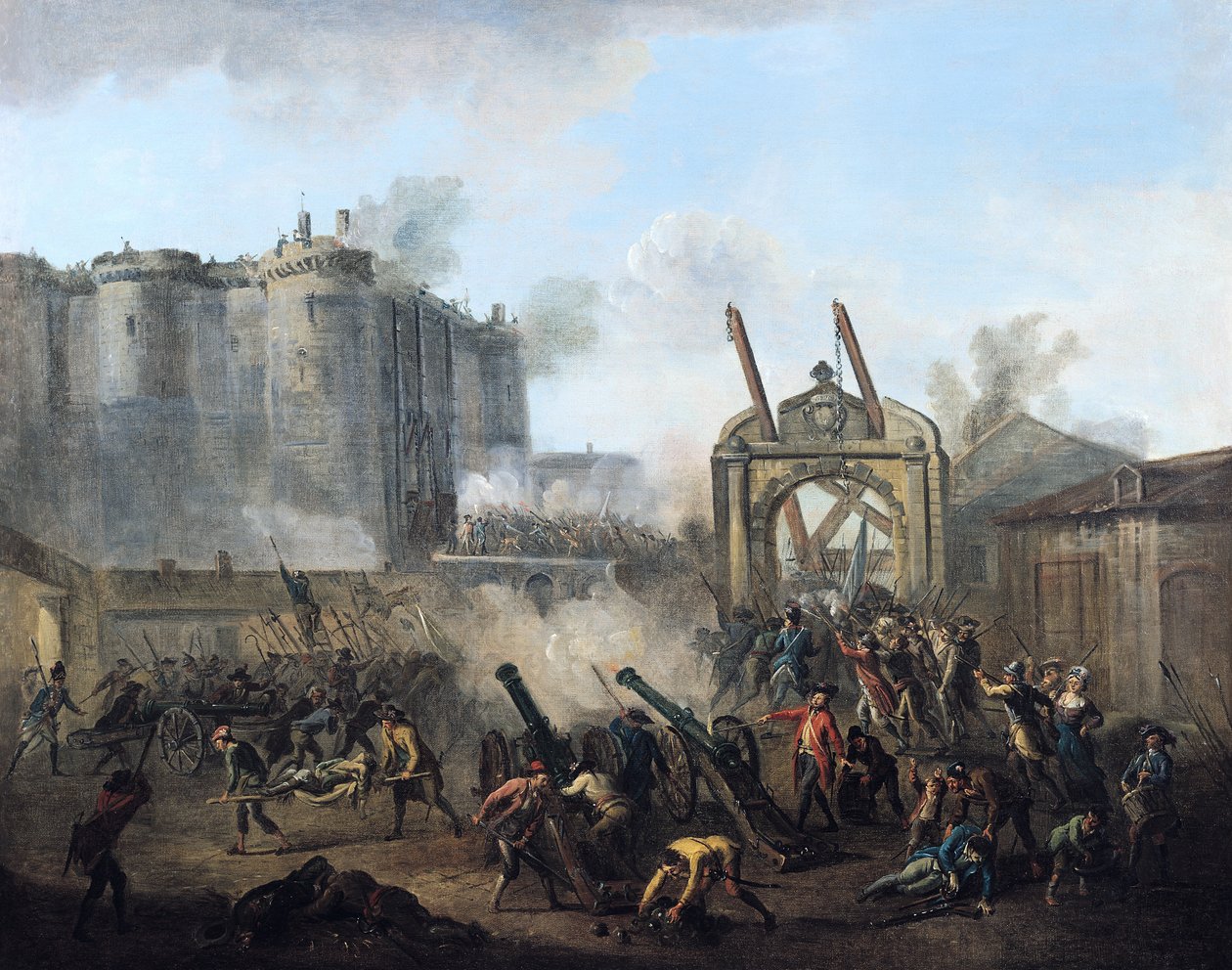 La prise de la Bastille le 14 juillet 1789 - Jean Baptiste Lallemand