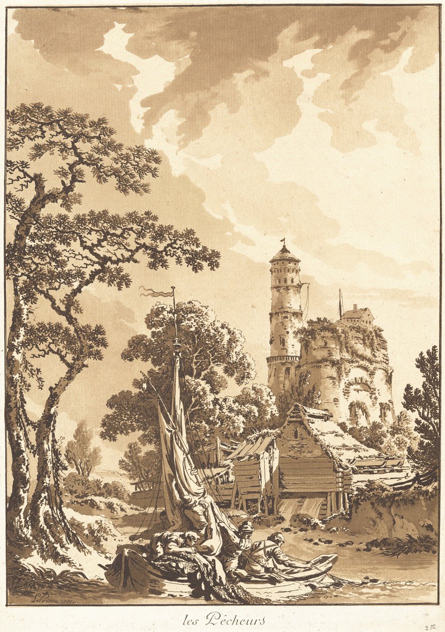Les pêcheurs - Jean-Baptiste Le Prince