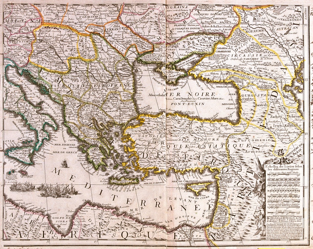 Allemagne (État : Saxe), sud de la Pologne, grande partie de l