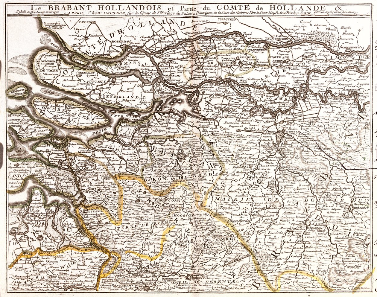 Pays-Bas (Province : Zélande, Hollande méridionale, Gueldre, Brabant septentrional), Belgique (Région : Région flamande) - Jean-Baptiste Nolin