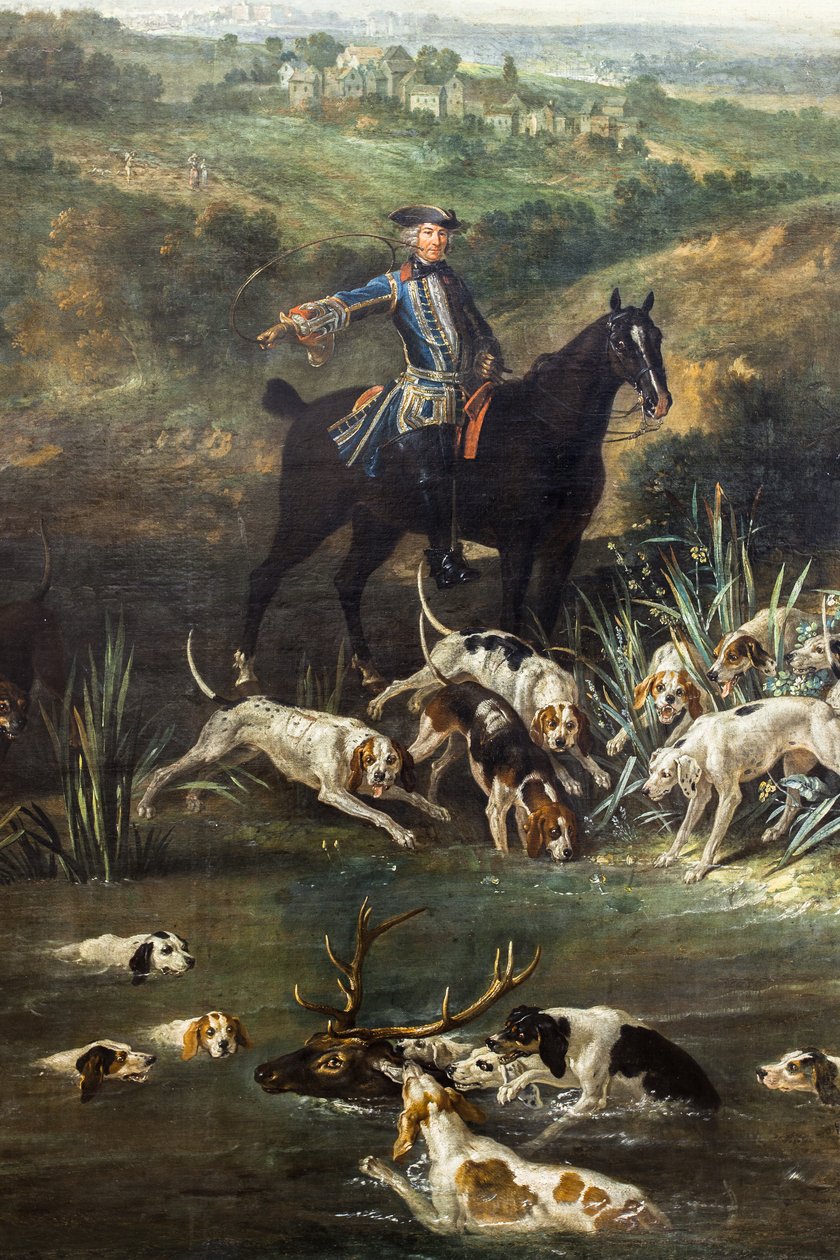 Louis XV chassant le cerf dans la forêt de Saint-Germain, 1730 (huile sur toile) - Jean-Baptiste Oudry