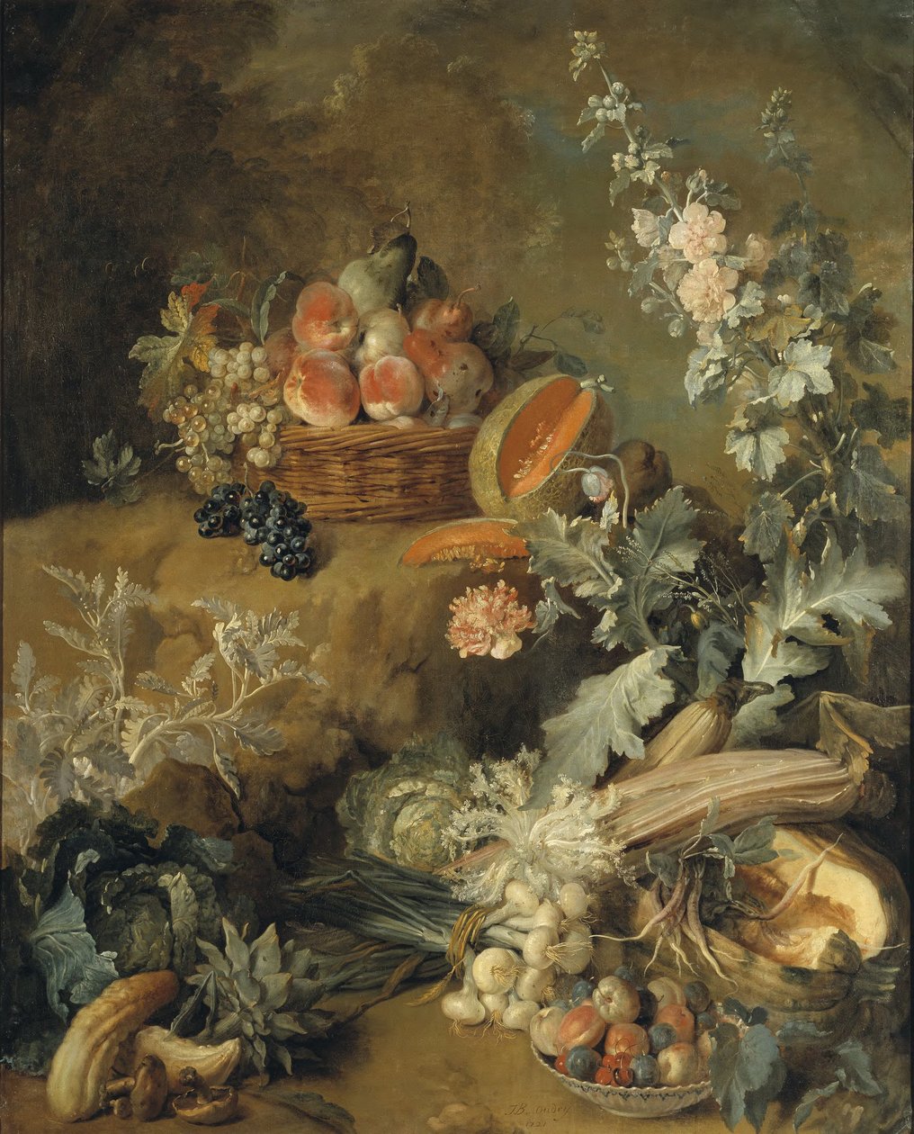 Nature morte de fruits et légumes (« Terre ») - Jean-Baptiste Oudry