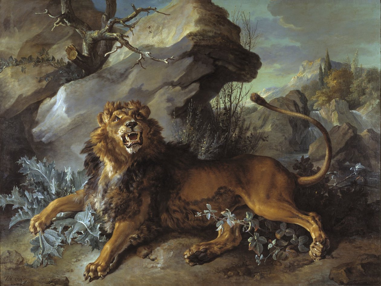 Le lion et la mouche - Jean-Baptiste Oudry