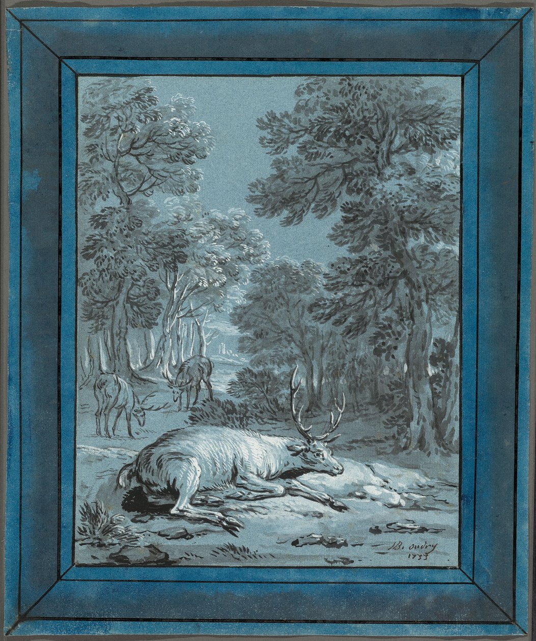 Le cerf malade - Jean-Baptiste Oudry