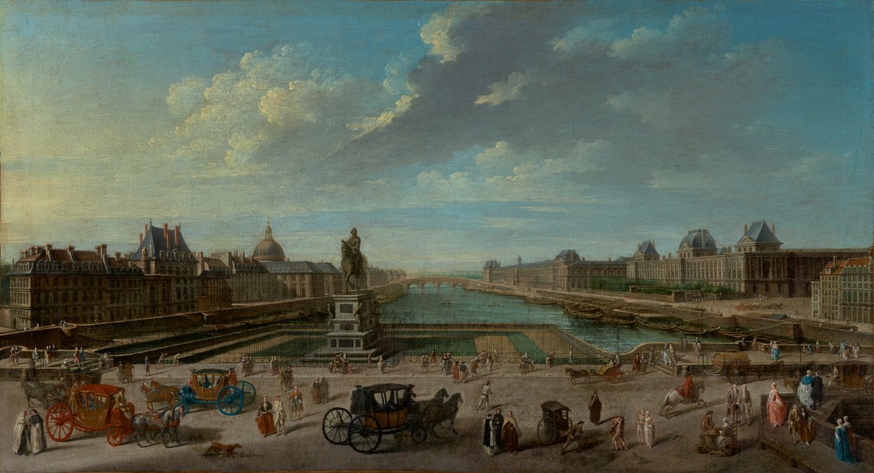 Vue de Paris depuis le Pont Neuf - Jean-Baptiste Raguenet