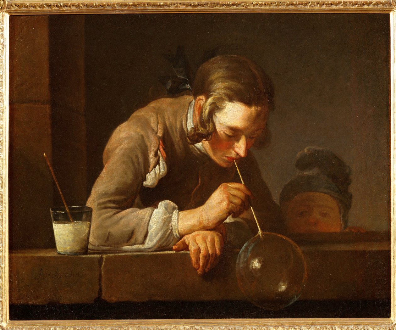 Souffler des bulles de savon - Jean Baptiste Simeon Chardin