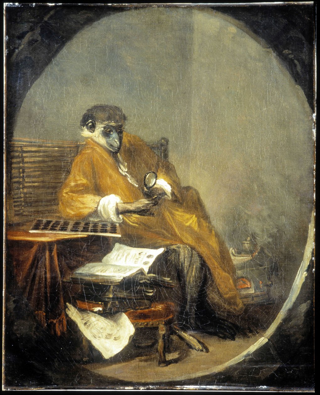 Le singe - Jean Baptiste Simeon Chardin