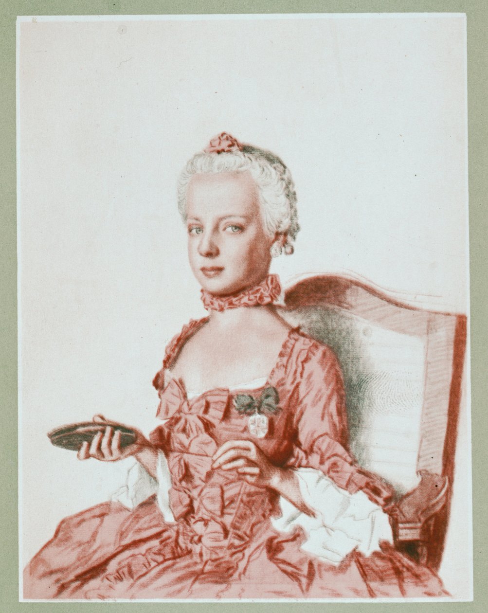 Archiduchesse Marie-Antoinette (aquarelle sur carton) - Jean-Etienne Liotard