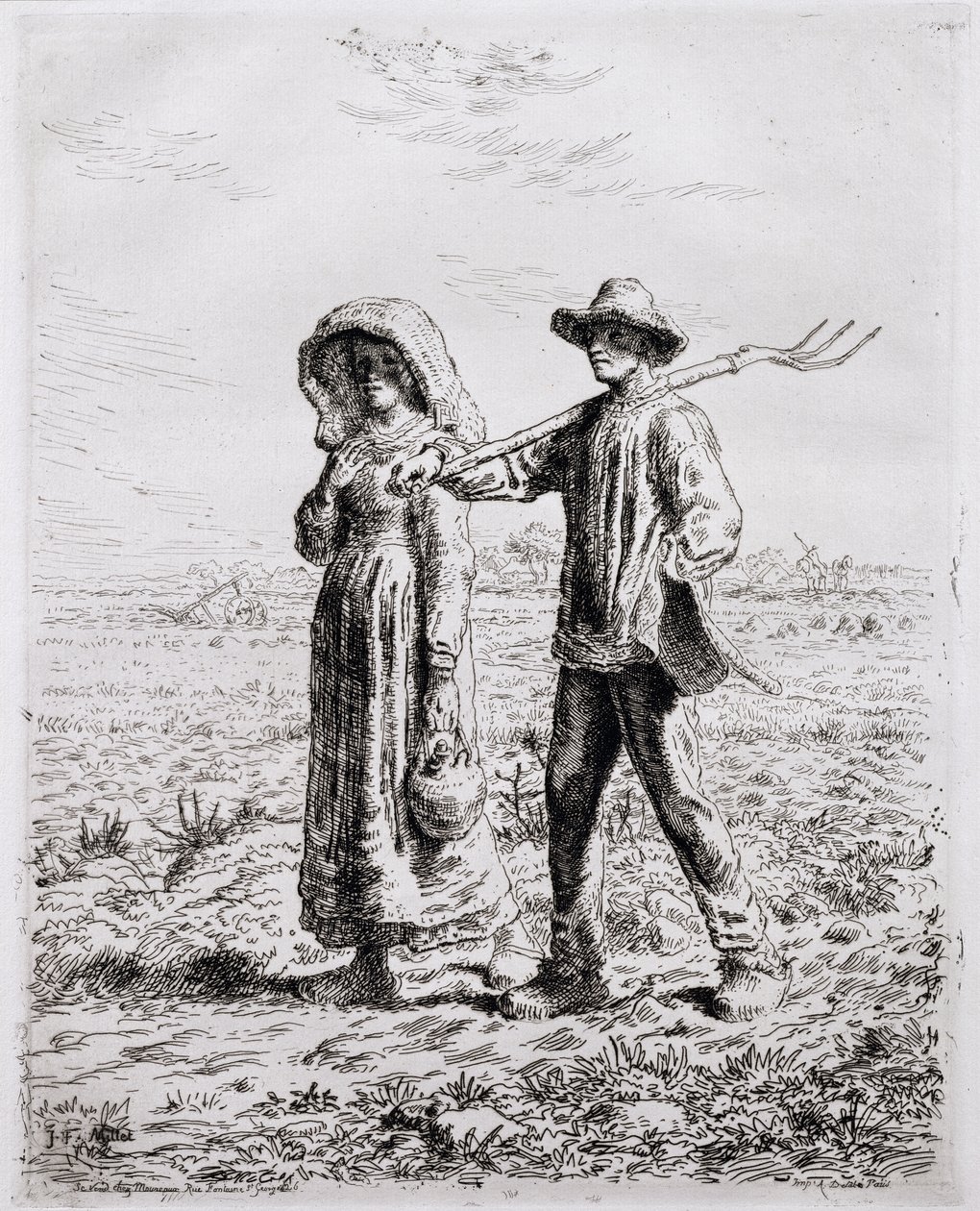 Départ pour le travail, 1863 - Jean Francois Millet