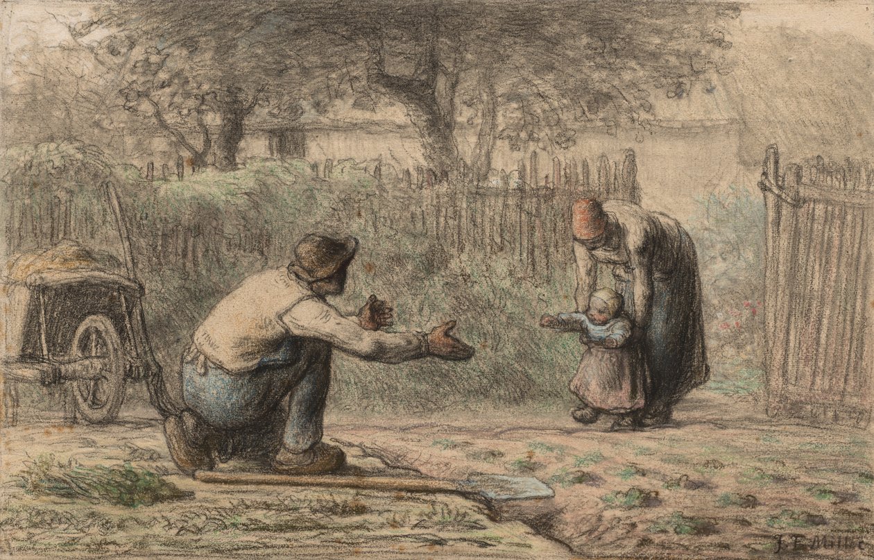 Premiers Pas - Jean-Francois Millet