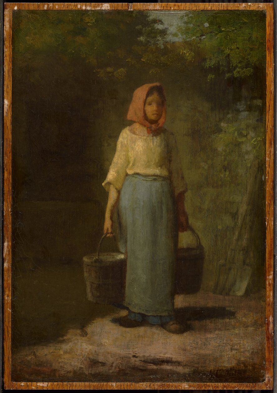 Bäuerin kehrt vom Brunnen zurück - Jean-Francois Millet