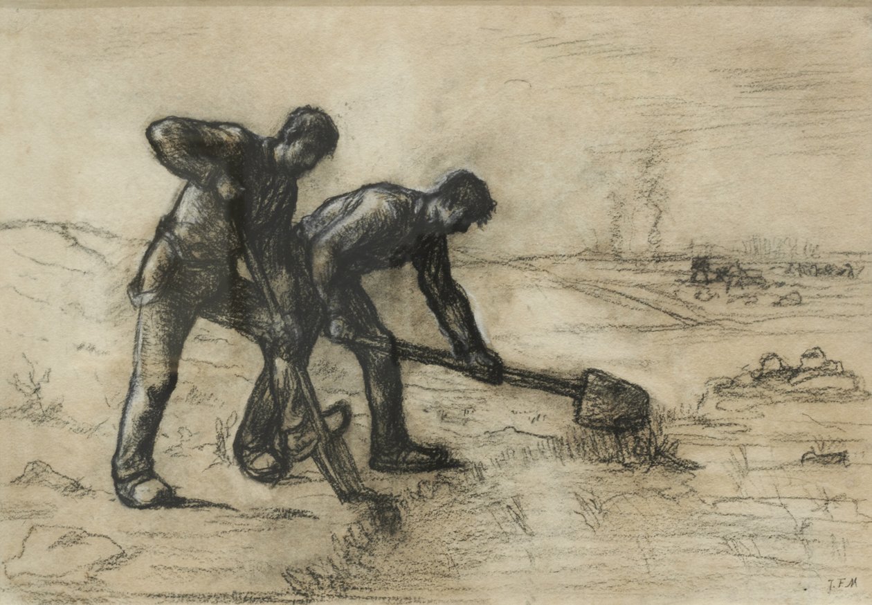 Die Gräber - Jean-Francois Millet