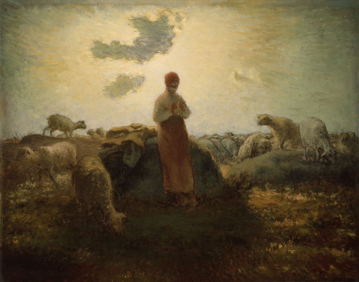 Le gardien du troupeau - Jean-Francois Millet