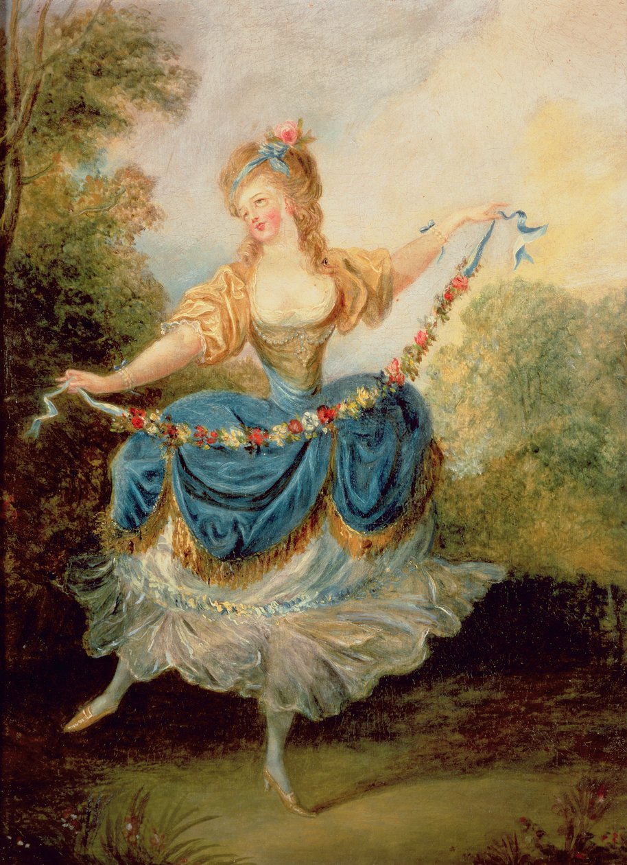 Danseuse avec une guirlande - Jean Frederic Schall