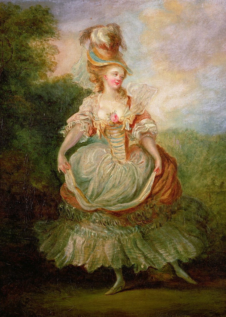 Danseuse avec un Décolleté de Rose - Jean Frederic Schall