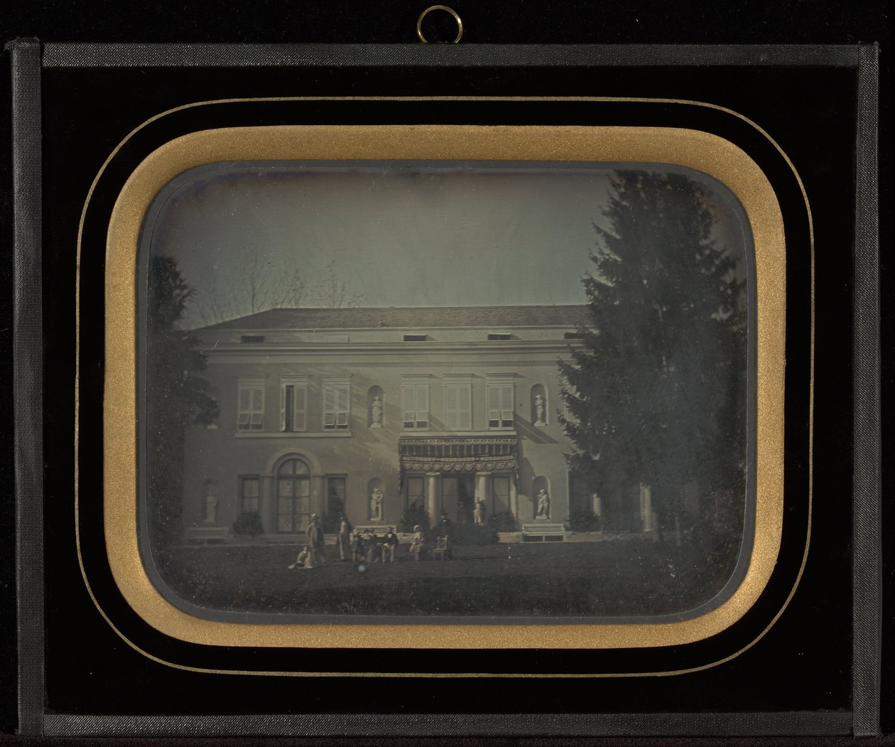 Portrait de groupe à la maison de campagne de Jean-Gabriel Eynard à Beaulieu - Jean Gabriel Eynard