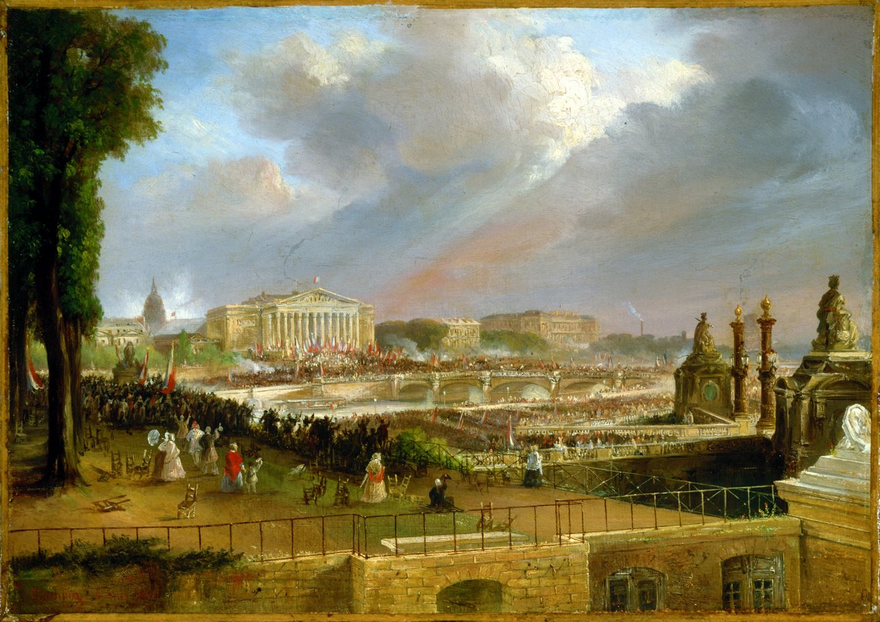 Proclamation de la République sur le portique de la Chambre des députés, 4 mai - Jean-Jacques Champin
