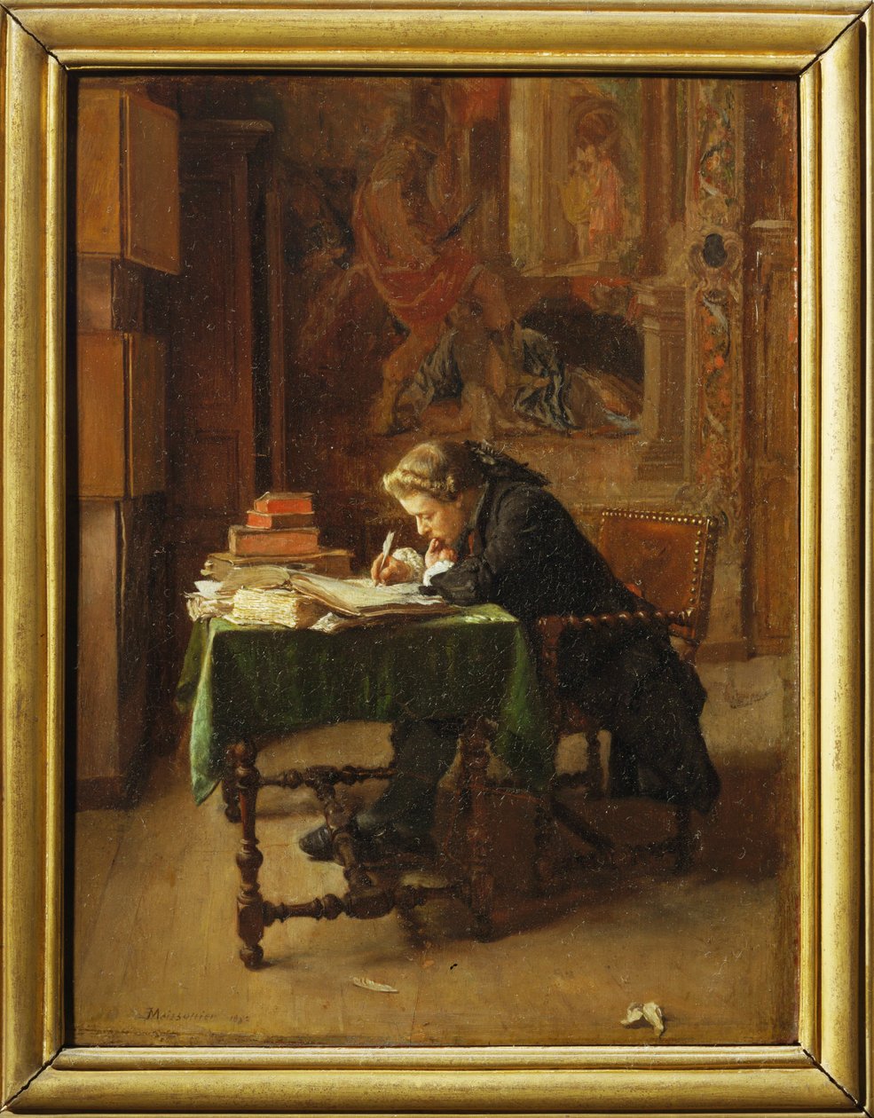 Jeune homme travaillant - Young man working ... - Jean Louis Ernest Meissonier