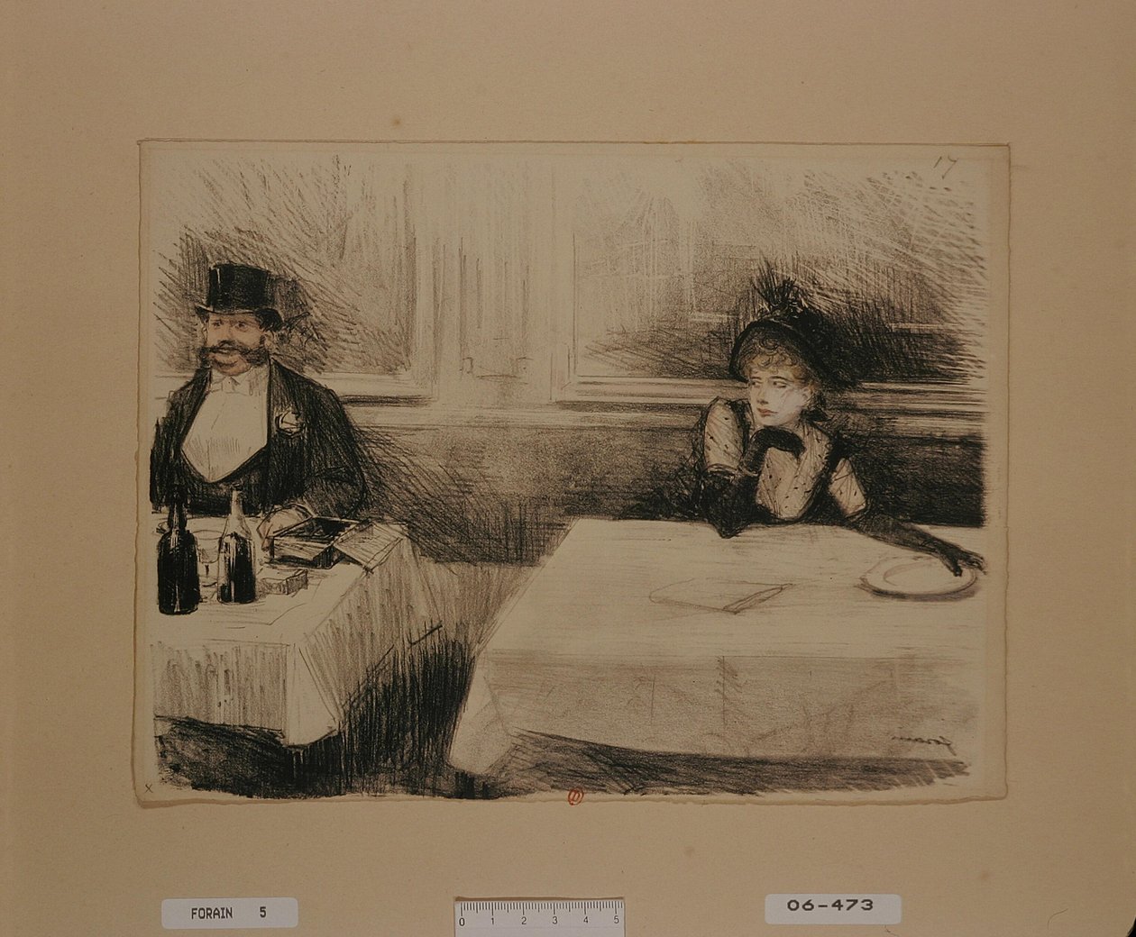 [Au restaurant] - Jean-Louis Forain