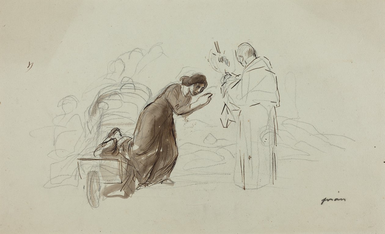 Bénédiction à Lourdes - Jean-Louis Forain