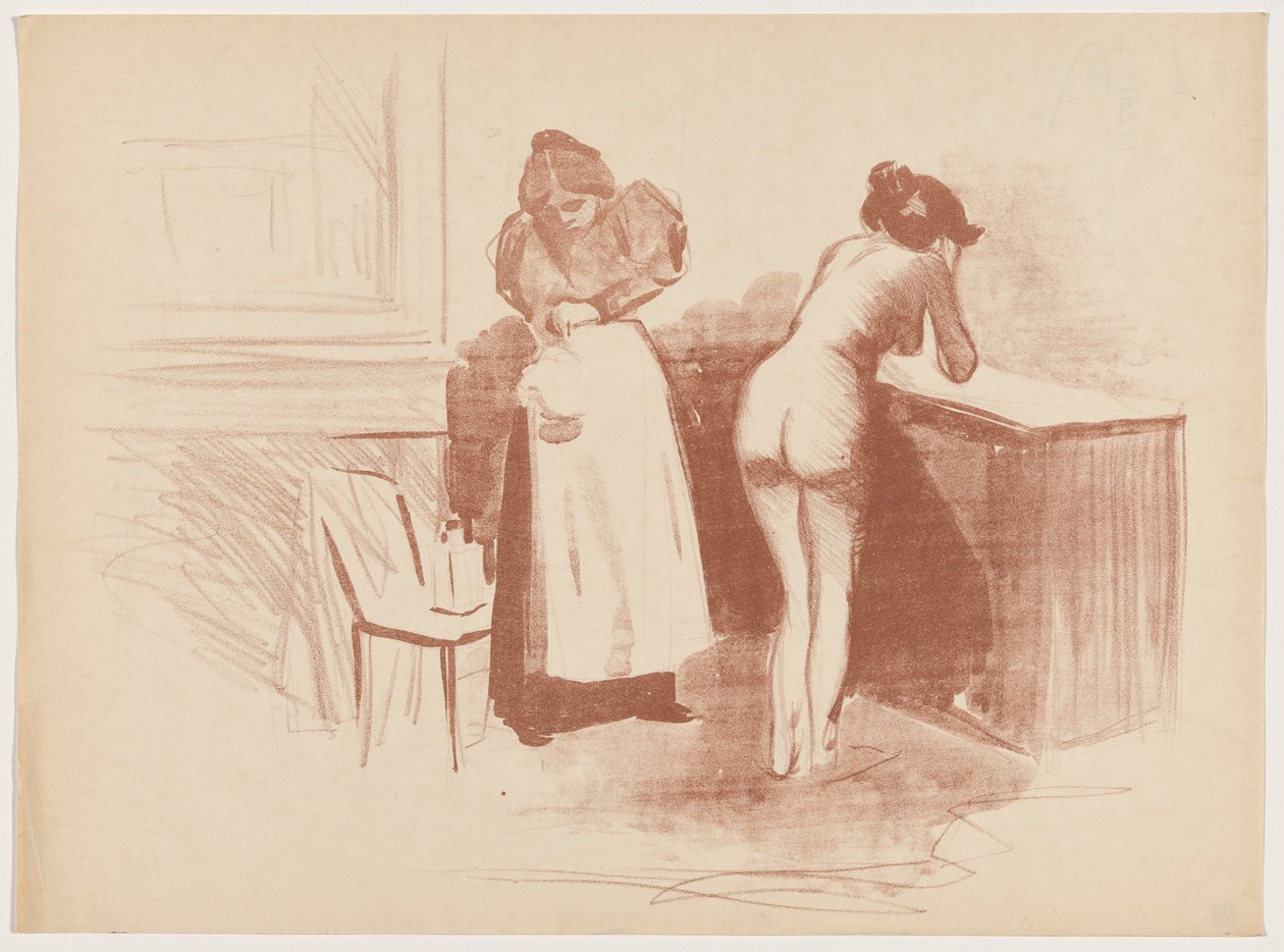 La friction au gant de crin - Jean-Louis Forain