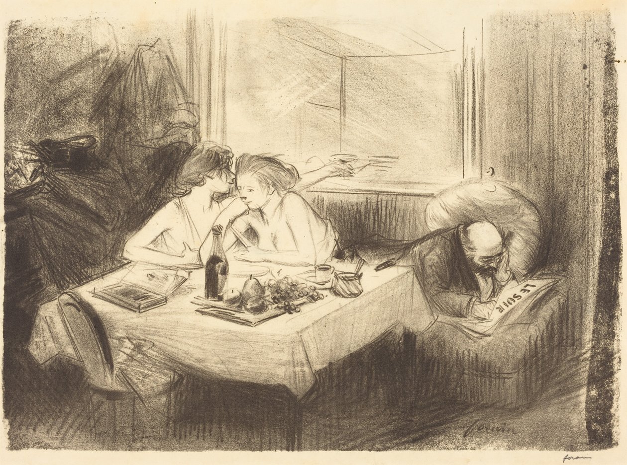 Le cabinet particulier (3e planche) - Jean-Louis Forain