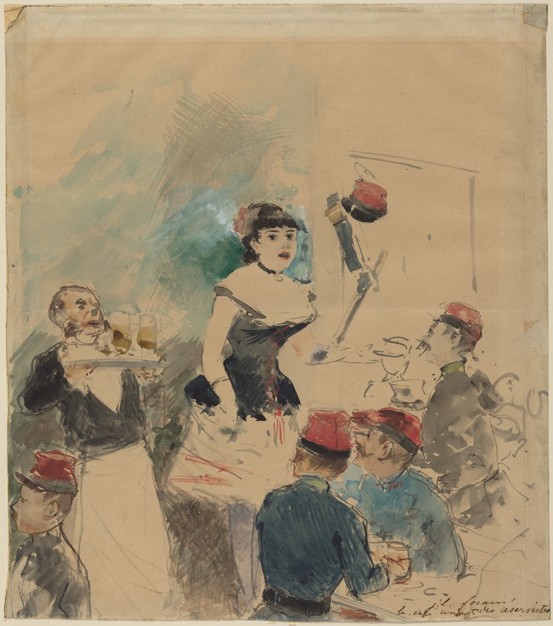 Le cafe concert des reservistes - Jean-Louis Forain