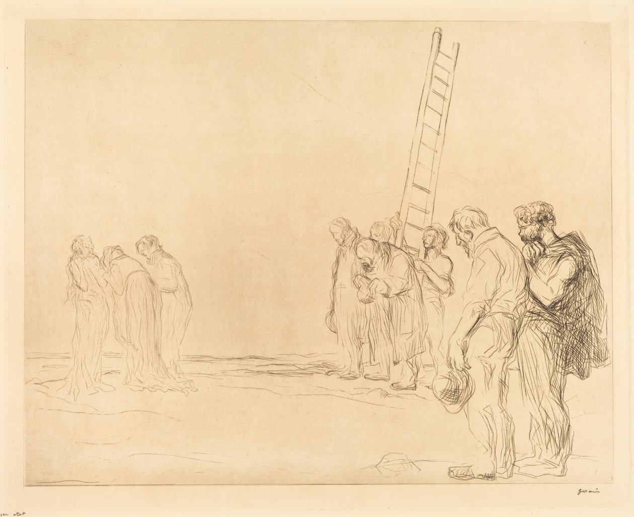 Le calvaire (2e planche) - Jean-Louis Forain