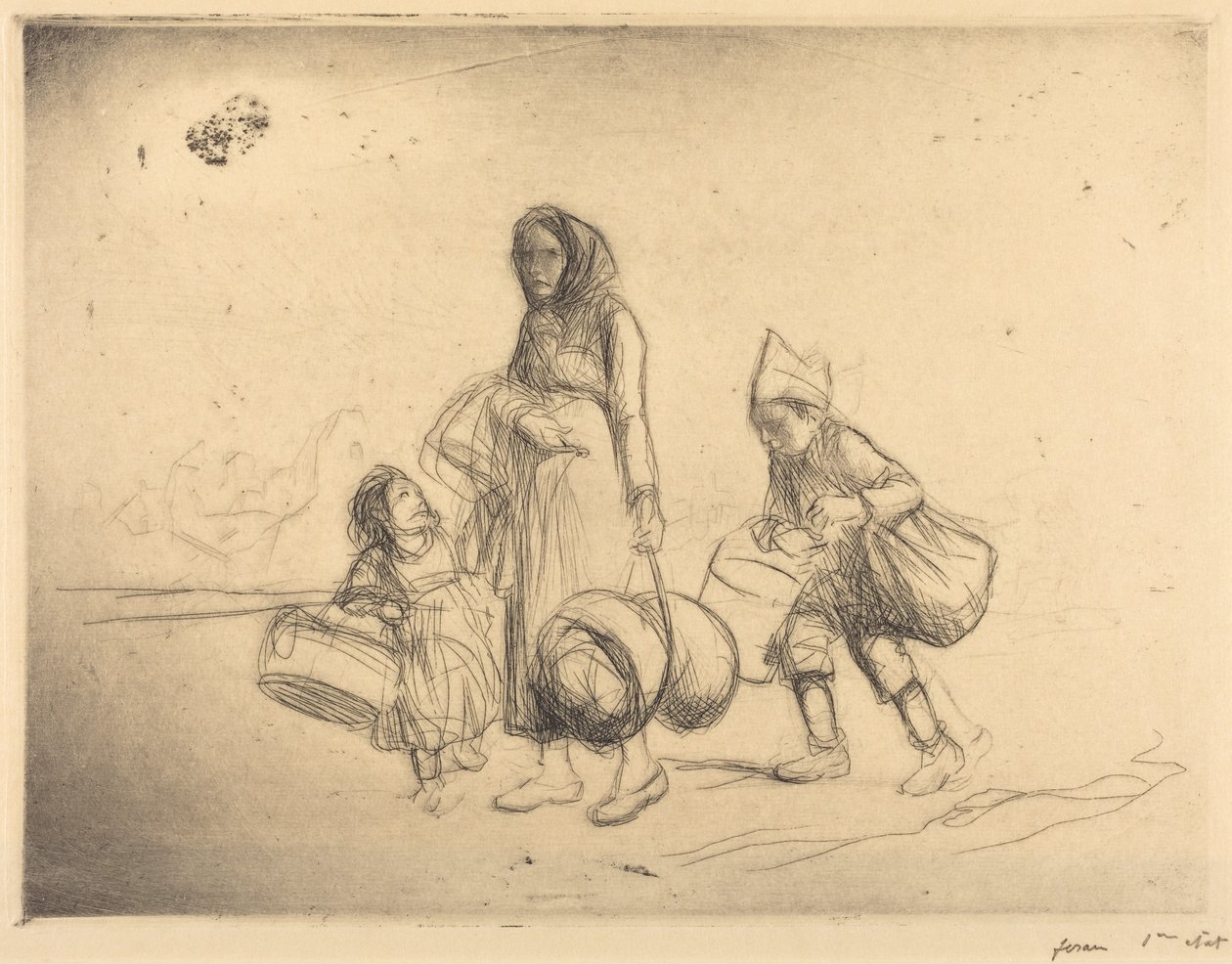 Le retour au foyer - Jean-Louis Forain