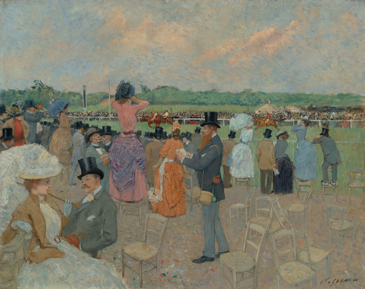 Les courses à Longchamp - Jean-Louis Forain