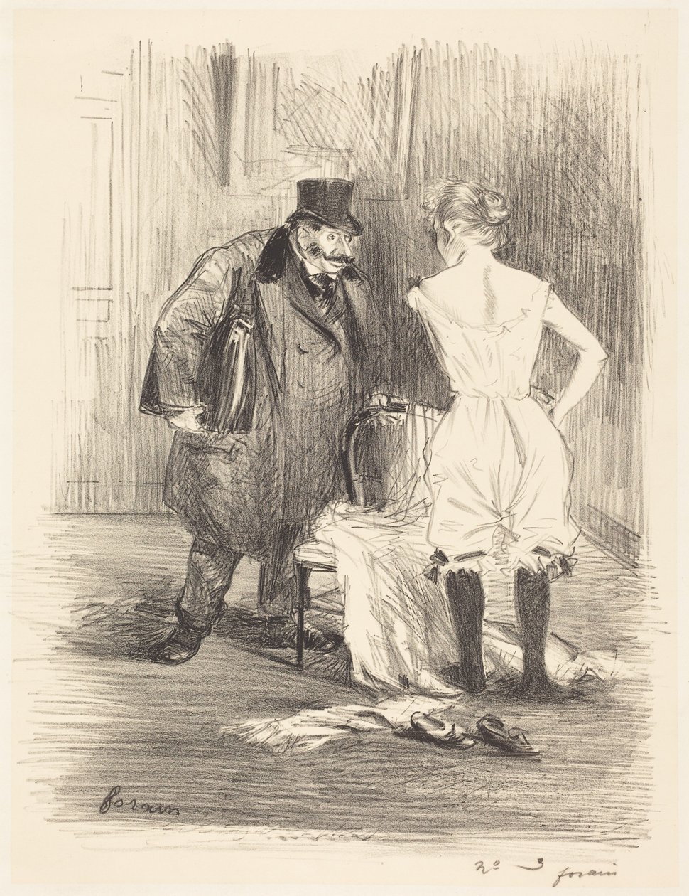 Une saisie (A Seizure) - Jean-Louis Forain