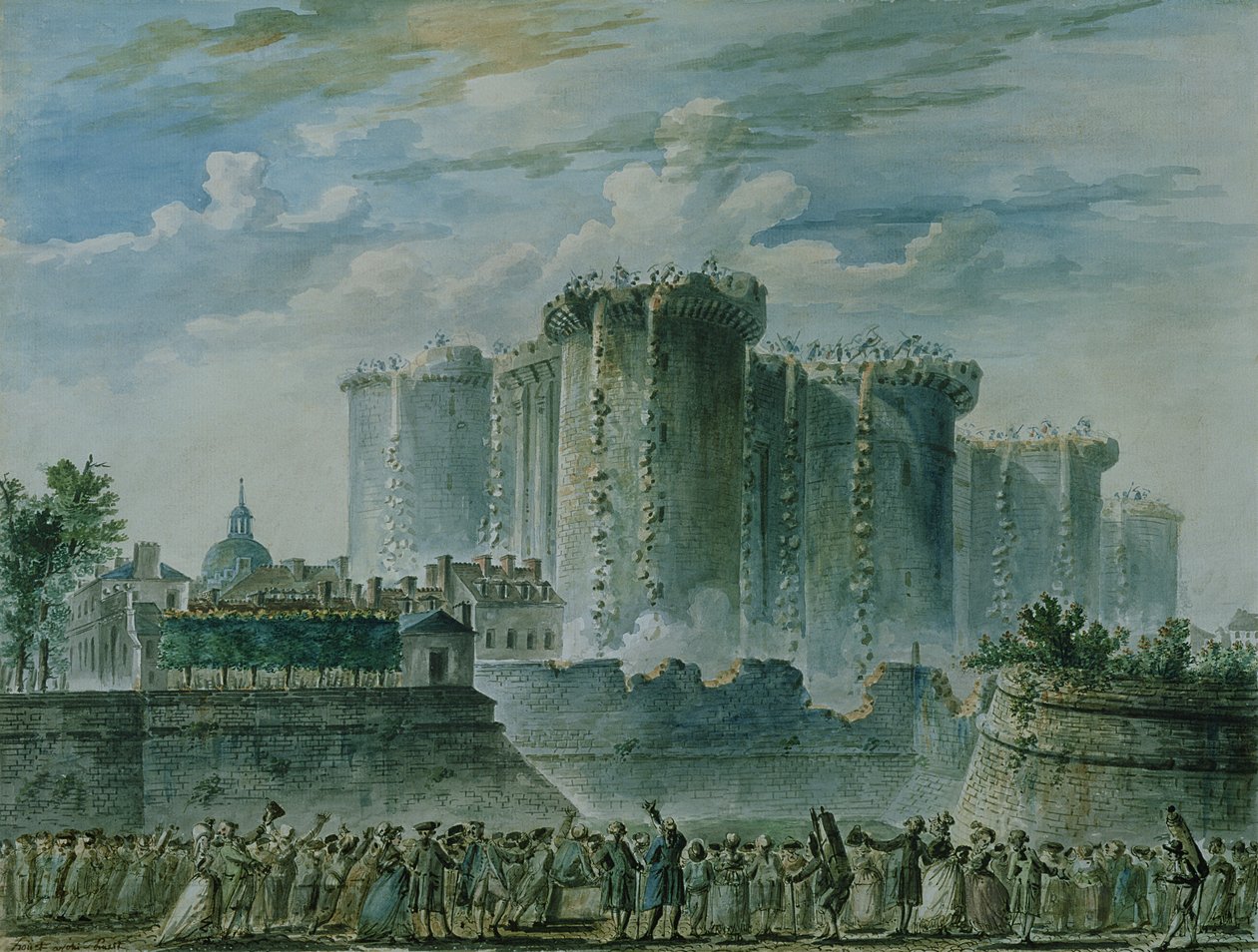La destruction de la Bastille - Jean-Pierre Houel
