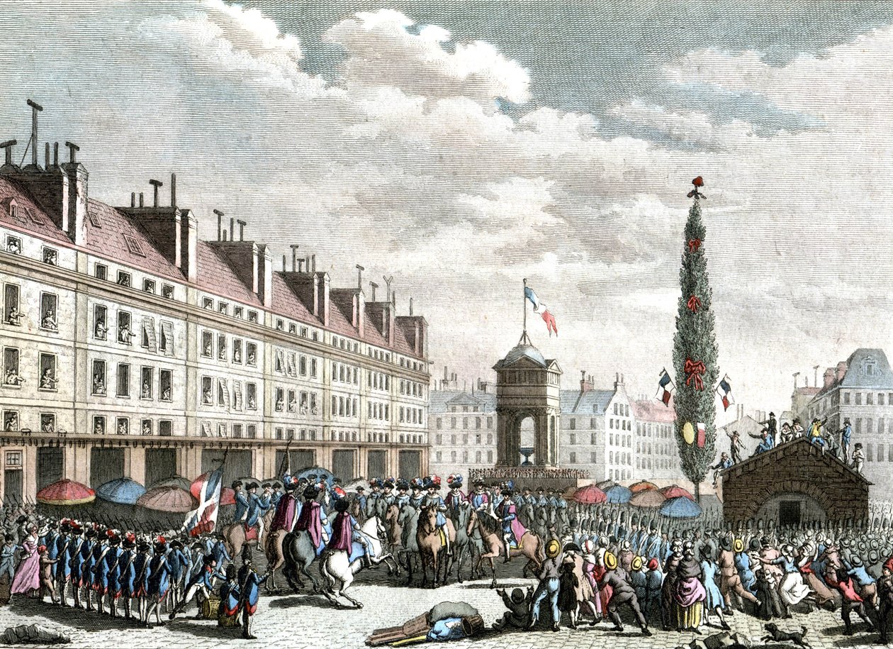 La proclamation de la Constitution française, 1791, fin du 18ème siècle - Jean (after) Duplessis Bertaux